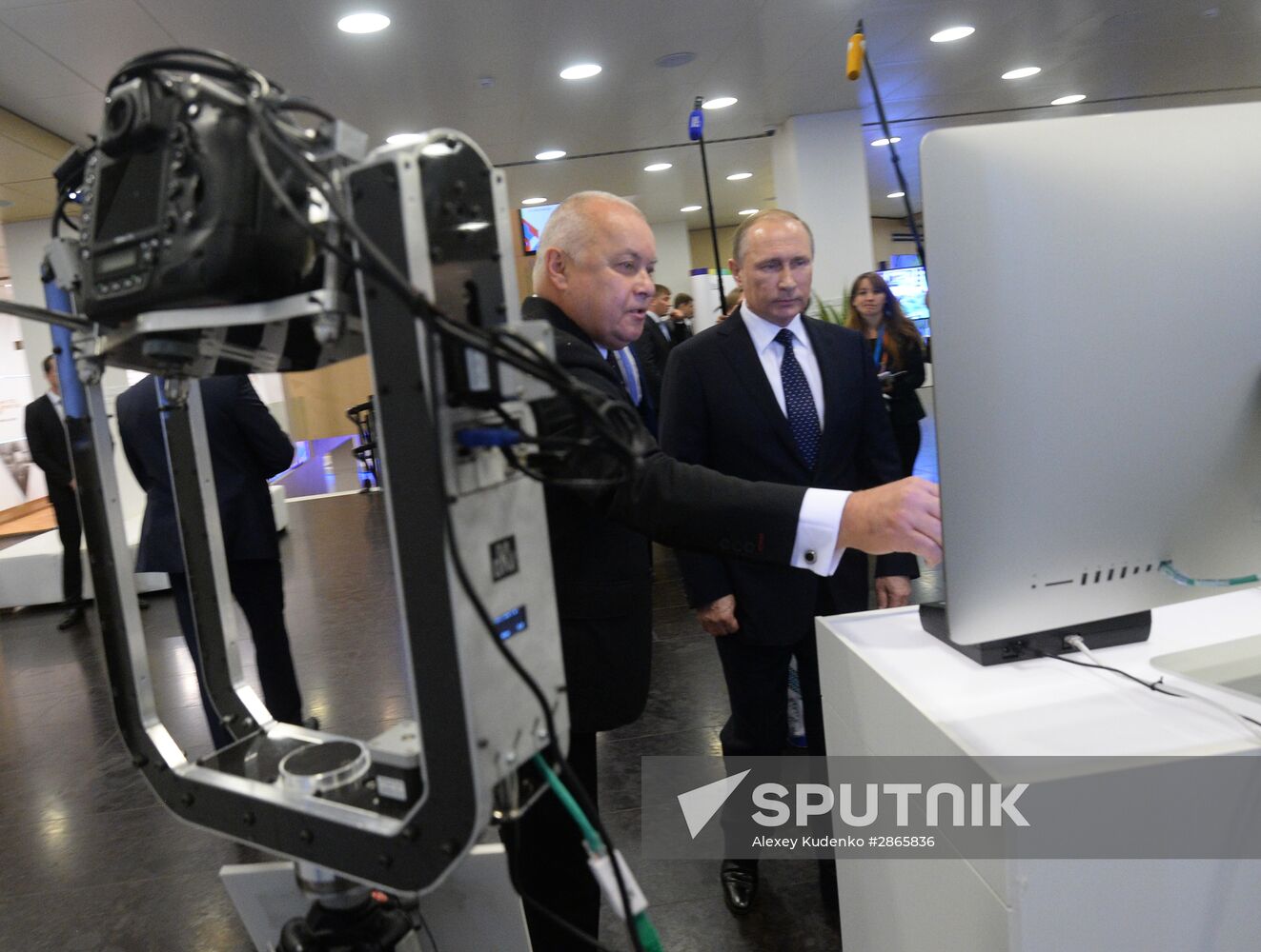 President Vladimir Putin visits Rossiya Segodnya International Information Agency