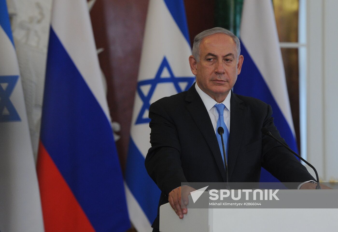 Russian Russian President Vladimir Putin meets with Israeli Prime Minister Benjamin Netanyahu