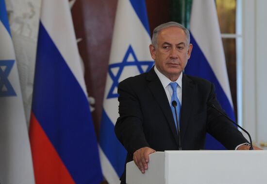 Russian Russian President Vladimir Putin meets with Israeli Prime Minister Benjamin Netanyahu