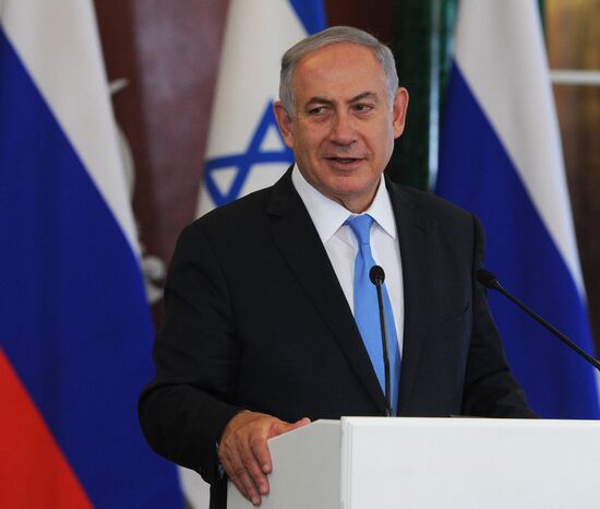 Russian Russian President Vladimir Putin meets with Israeli Prime Minister Benjamin Netanyahu