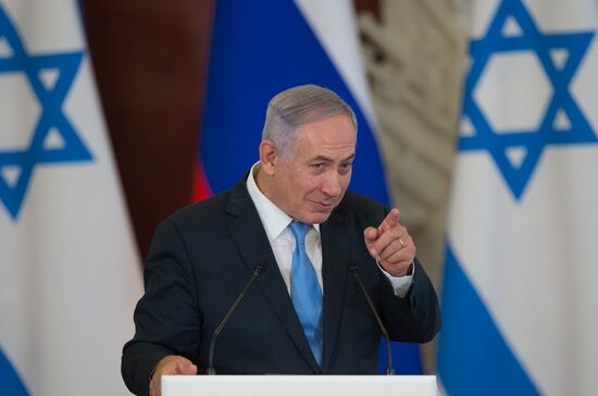 Russian Russian President Vladimir Putin meets with Israeli Prime Minister Benjamin Netanyahu