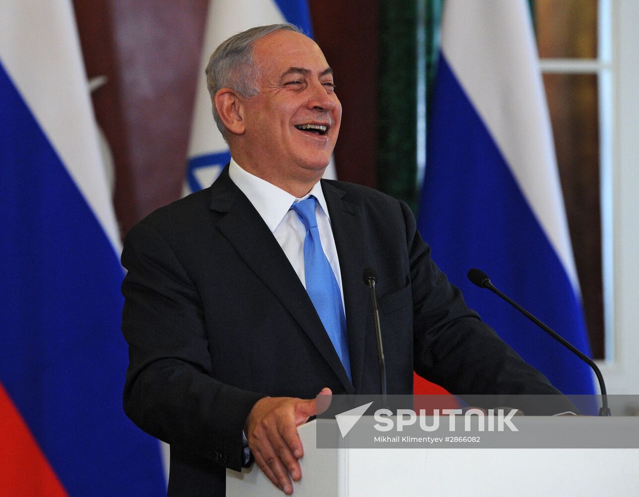 Russian Russian President Vladimir Putin meets with Israeli Prime Minister Benjamin Netanyahu