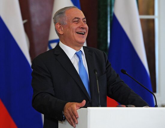 Russian Russian President Vladimir Putin meets with Israeli Prime Minister Benjamin Netanyahu