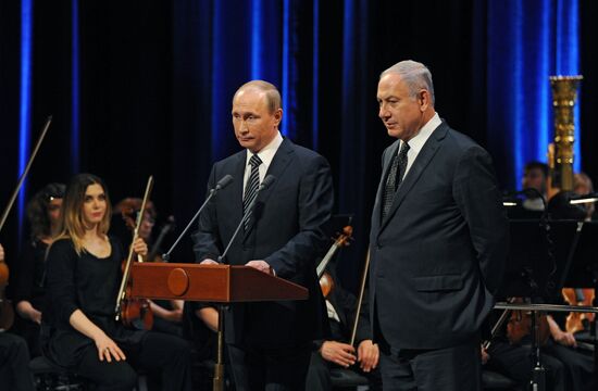 Russian Russian President Vladimir Putin meets with Israeli Prime Minister Benjamin Netanyahu