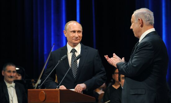Russian Russian President Vladimir Putin meets with Israeli Prime Minister Benjamin Netanyahu