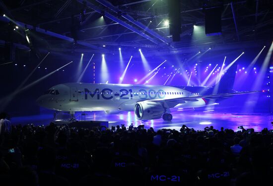 Presentation of MC-21-300 mid-range aircraft in Irkutsk
