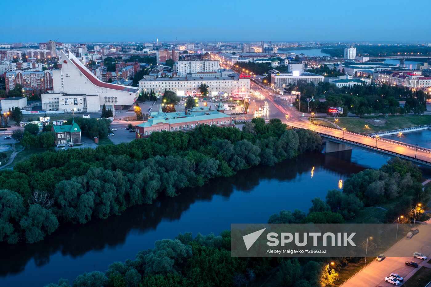 Russian cities. Omsk