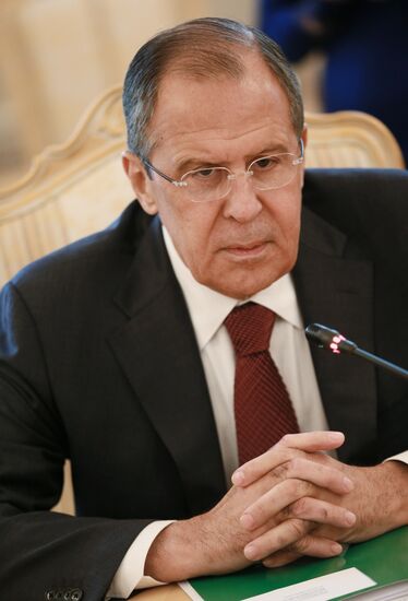 Foreign Minister Sergey Lavrov meets with Foreign Minister of Palestine Riad Malki