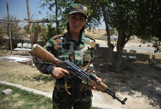 Kurdish fighters against ISIS