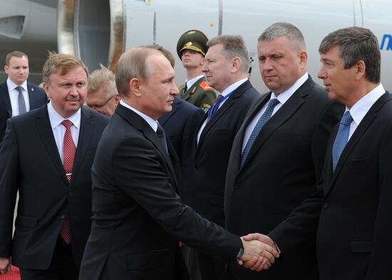 Russian President Vladimir Putin's visit to Belarus