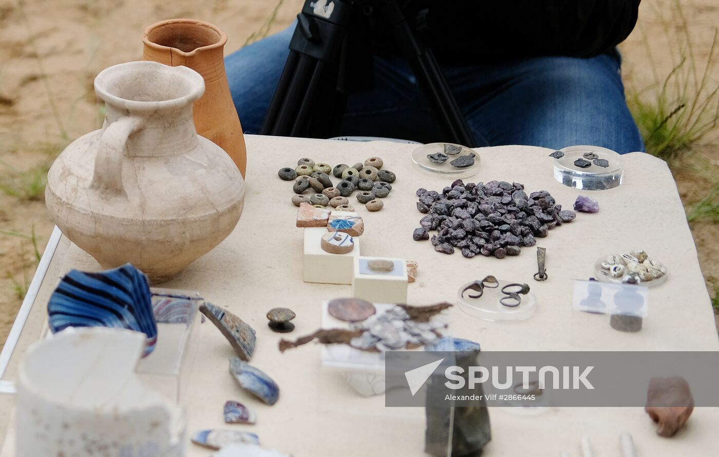 Archaeological excavation in Zaryadye Park