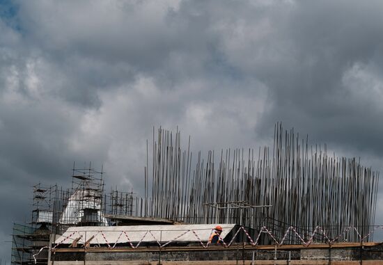 Construction of Zaryadye Park