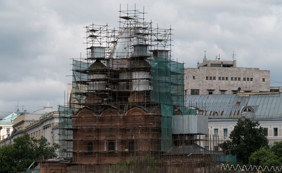 Construction of Zaryadye Park