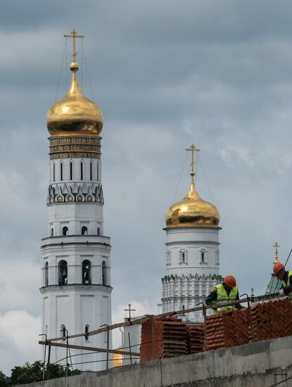 Construction of Zaryadye Park