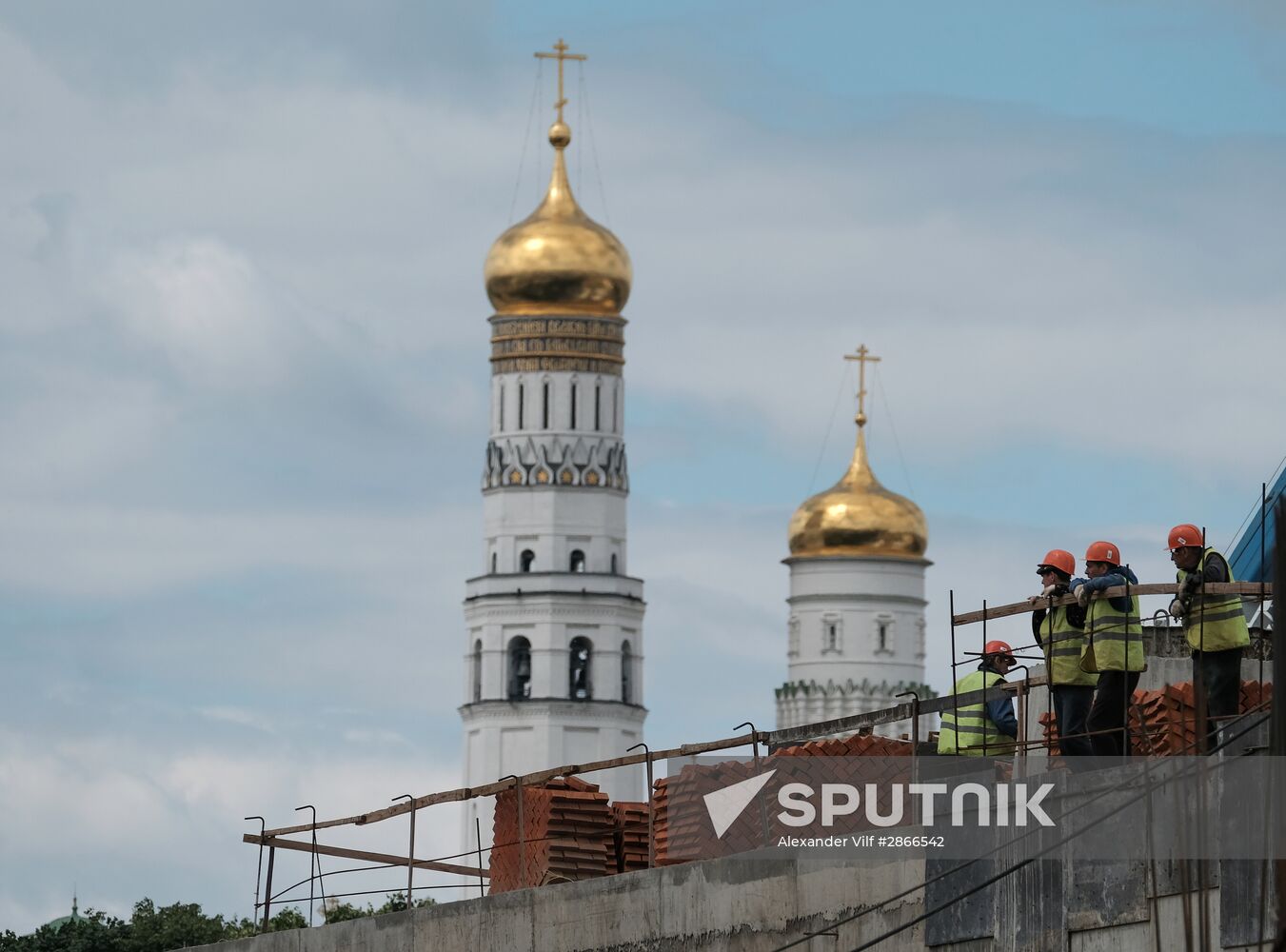 Construction of Zaryadye Park
