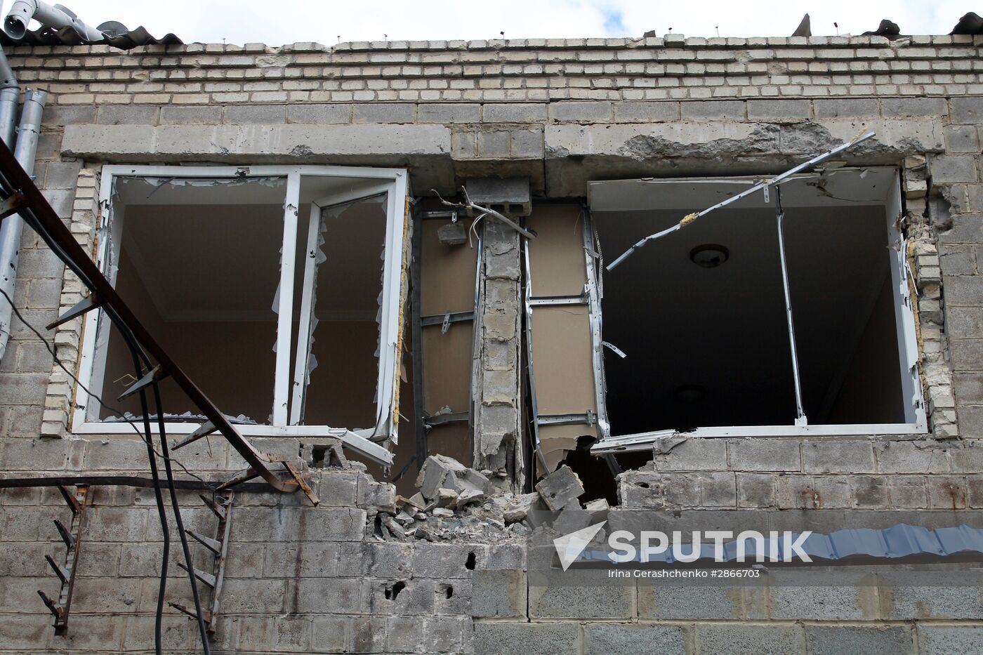 Shelling of Dokuchayevsk in Donetsk Region