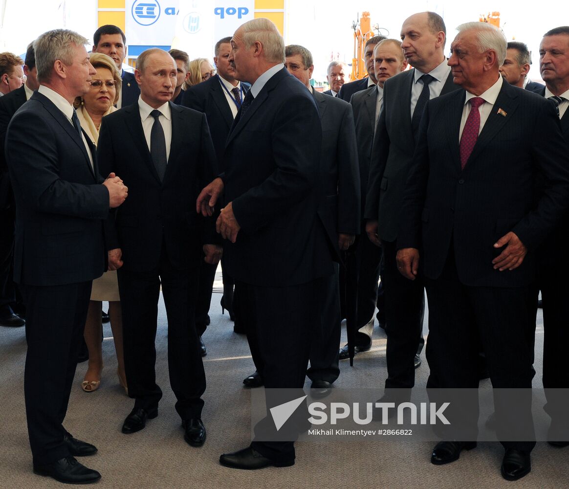 Russian President Vladimir Putin visits Belarus