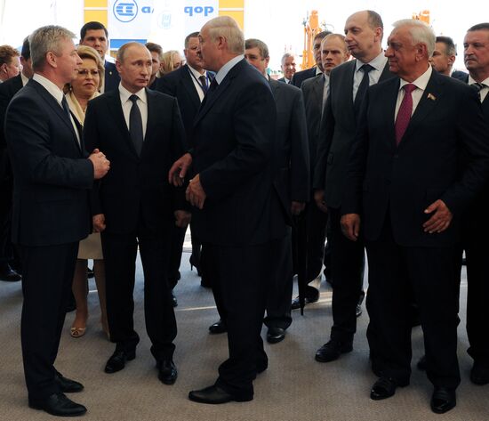 Russian President Vladimir Putin visits Belarus