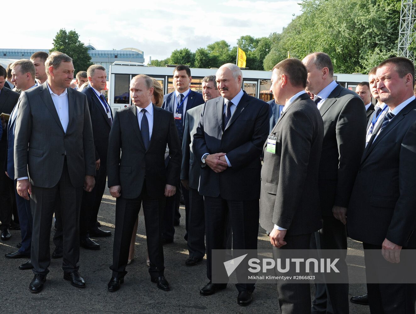 Russian President Vladimir Putin visits Belarus
