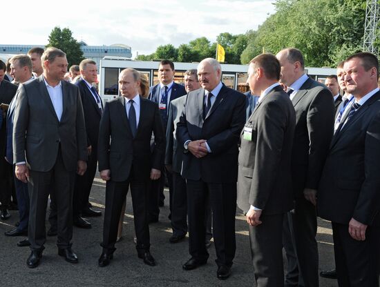Russian President Vladimir Putin visits Belarus