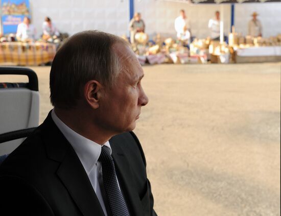 Russian President Vladimir Putin visits Belarus