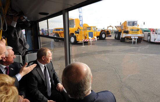 Russian President Vladimir Putin visits Belarus