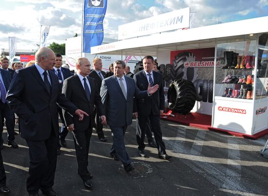 Russian President Vladimir Putin visits Belarus