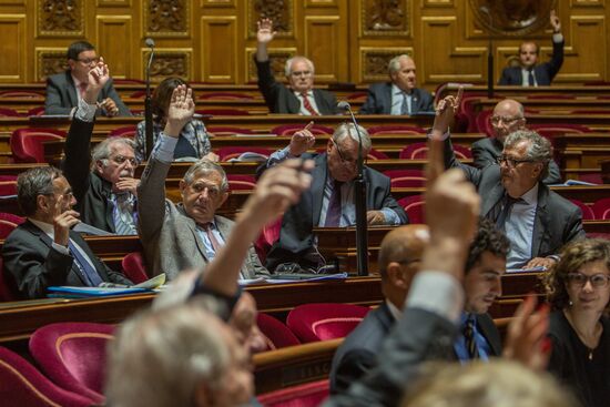 French Senate votes to ease sanctions against Russia