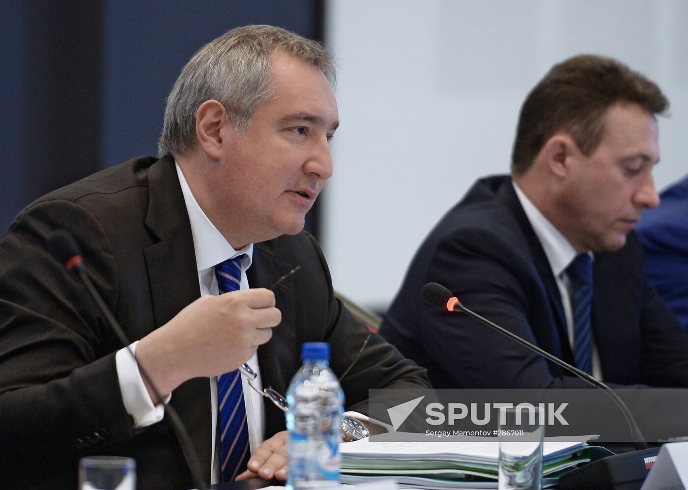 Russian Deputy Prime Minister Dmitry Rogozin attends Technoprom 2016 expo in Novosibirsk