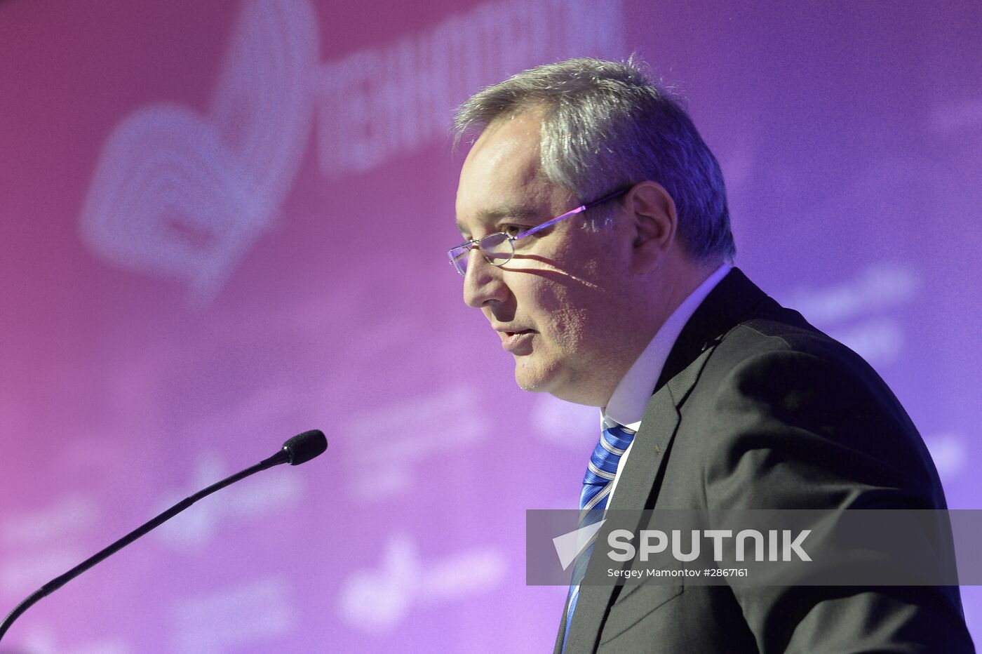 Russian Deputy Prime Minister Dmitry Rogozin attends Technoprom 2016 expo in Novosibirsk