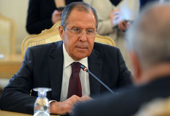 Russian Foreign Minister Sergei Lavrov meets with Foreign Minister of Jordan Nasser Judeh