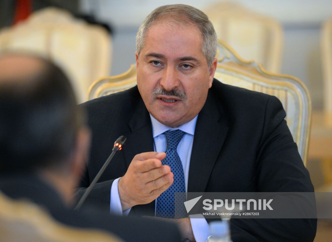Russian Foreign Minister Sergei Lavrov meets with Foreign Minister of Jordan Nasser Judeh