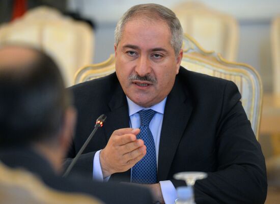 Russian Foreign Minister Sergei Lavrov meets with Foreign Minister of Jordan Nasser Judeh