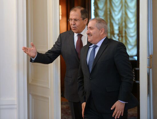 Russian Foreign Minister Sergei Lavrov meets with Foreign Minister of Jordan Nasser Judeh
