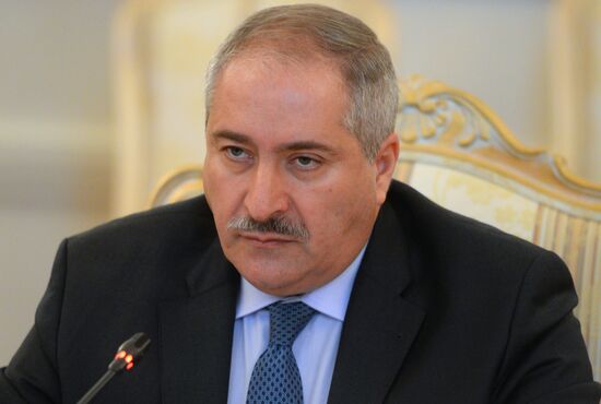 Russian Foreign Minister Sergei Lavrov meets with Foreign Minister of Jordan Nasser Judeh