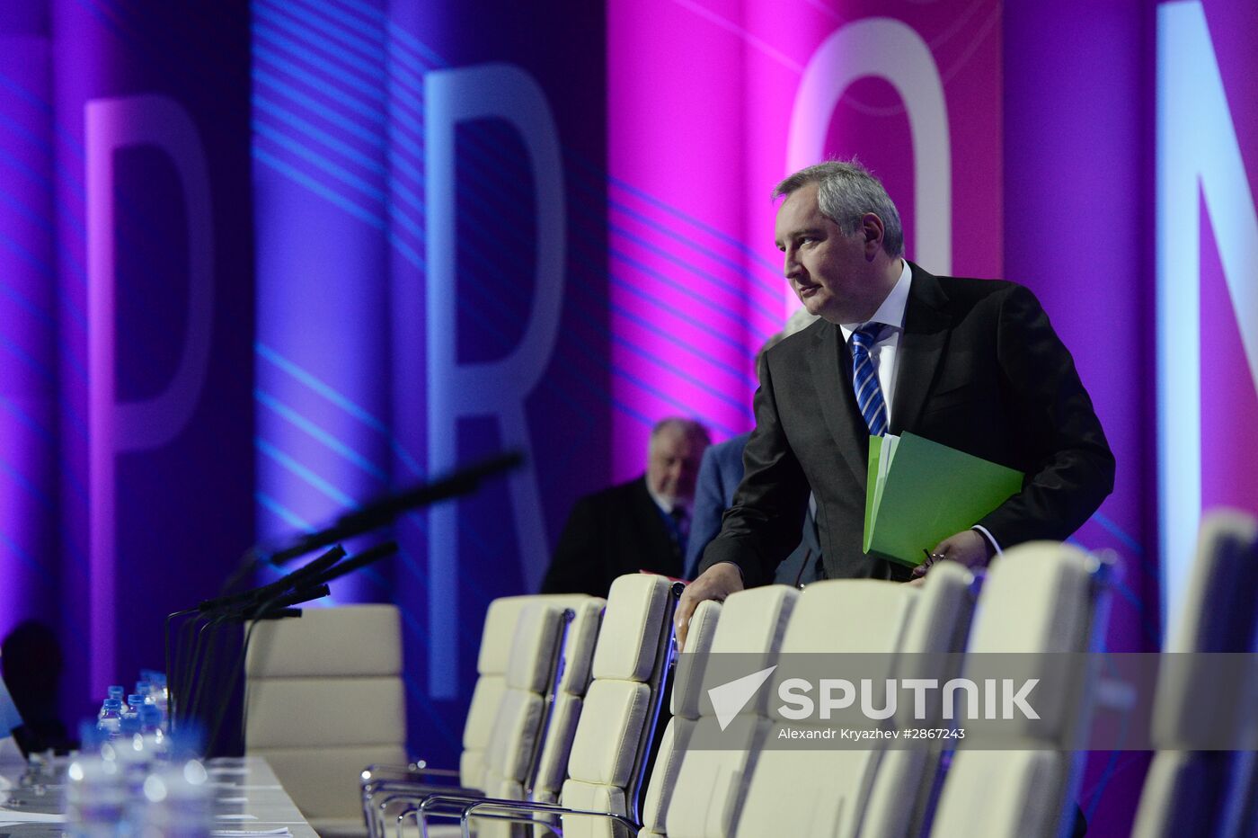 Russian Deputy Prime Minister Dmitry Rogozin attends Technoprom 2016 expo in Novosibirsk