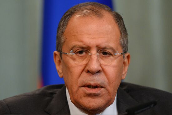 Russian Foreign Minister Sergei Lavrov meets with Foreign Minister of Jordan Nasser Judeh