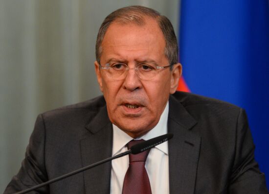 Russian Foreign Minister Sergei Lavrov meets with Foreign Minister of Jordan Nasser Judeh