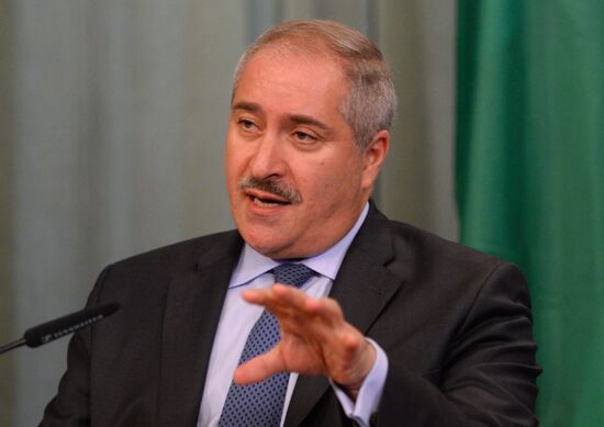 Russian Foreign Minister Sergei Lavrov meets with Foreign Minister of Jordan Nasser Judeh