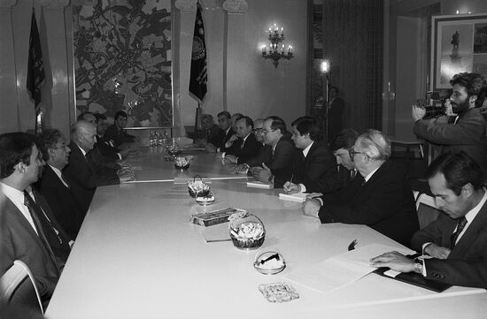Afghan Prime Minister Mohammad Hasan Sharq's visit to Soviet Union