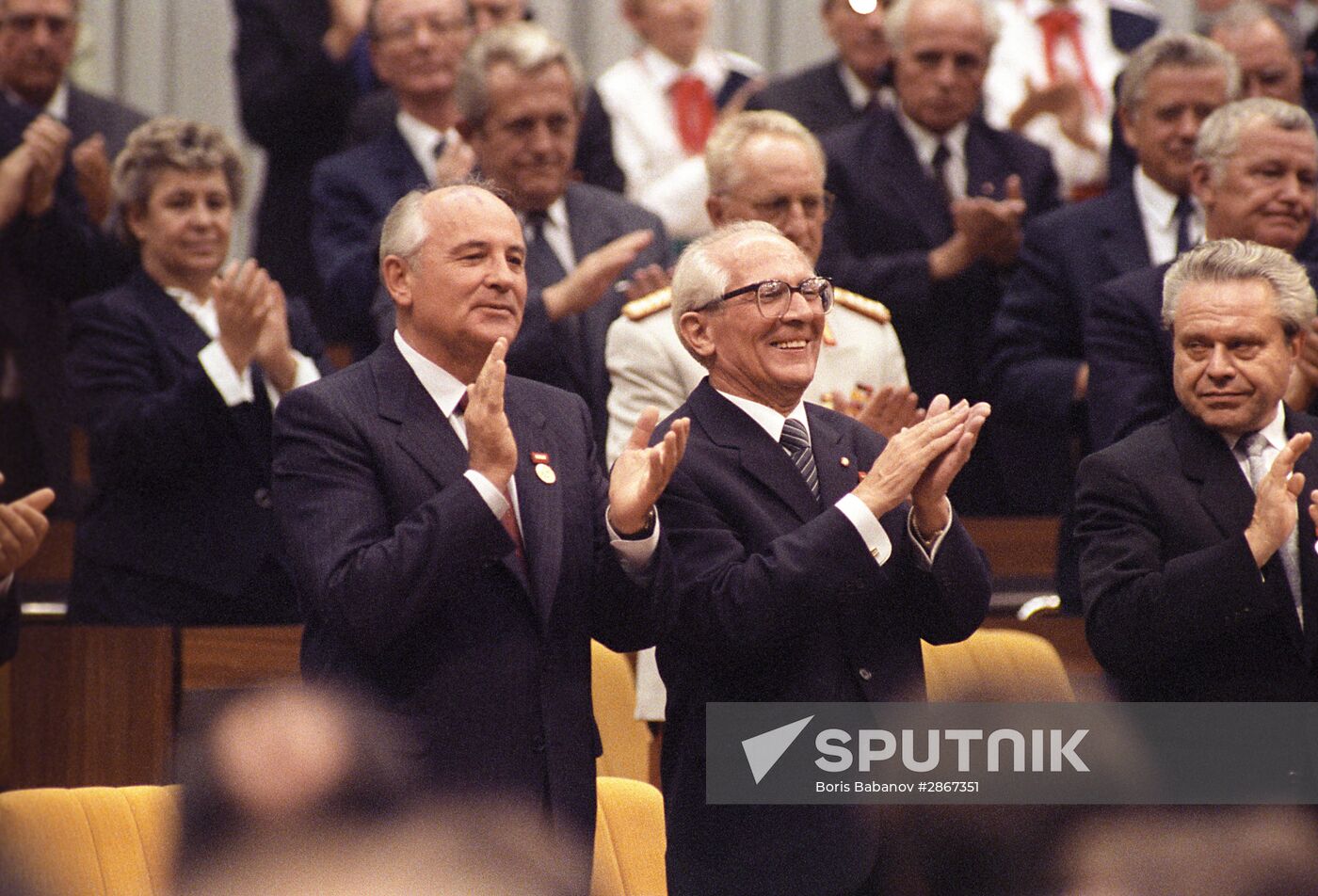Celebrating GDR's 40th anniversary