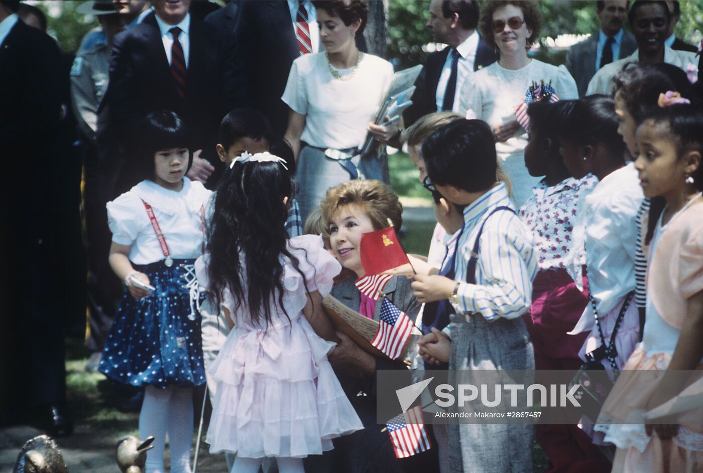 Mikhail Gorbachev visits USA