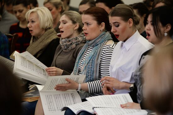Press conference and presentation of Passion of Luke choir and instrumental composition
