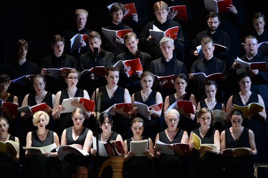 Press conference and presentation of Passion of Luke choir and instrumental composition