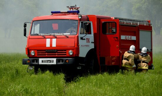 Command post exercises in Primorye territory