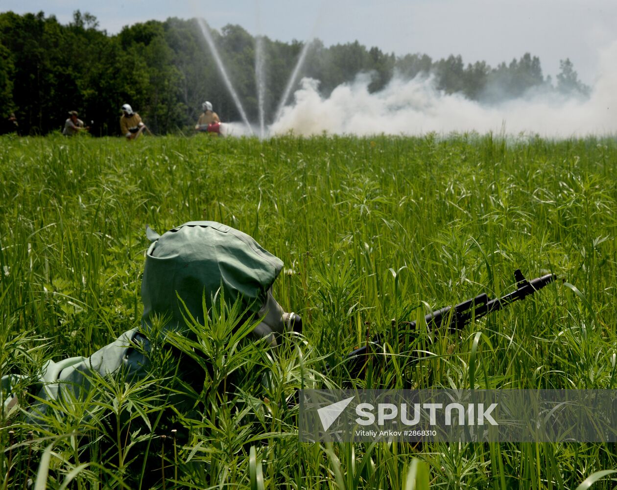 Command post exercises in Primorye territory