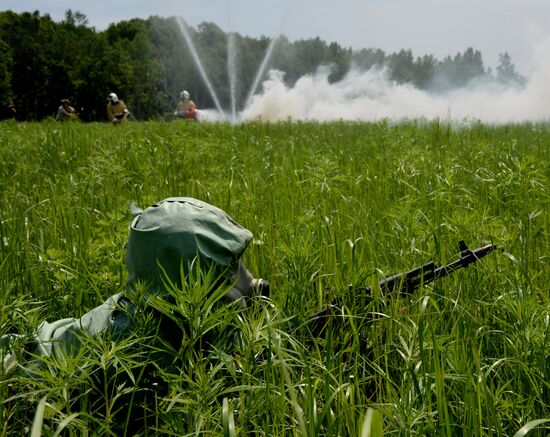 Command post exercises in Primorye territory