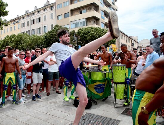 England team's fans in Marseille
