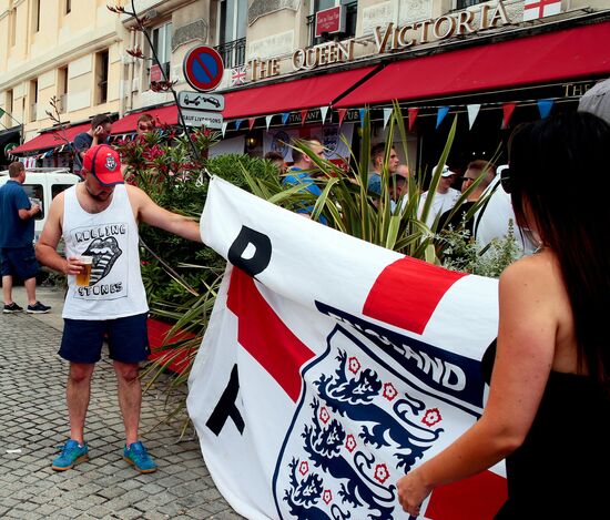 England team's fans in Marseille