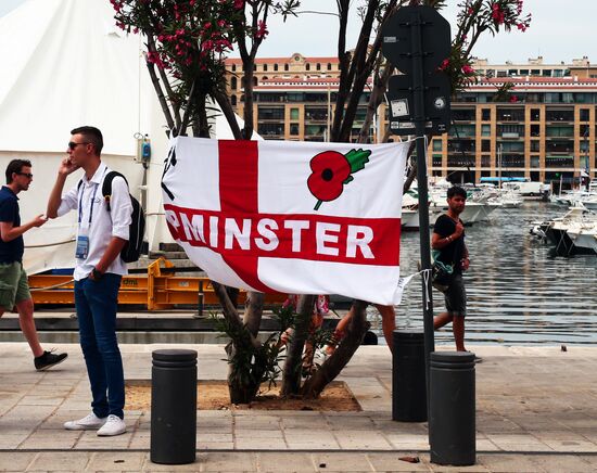 English football fans in Marseille